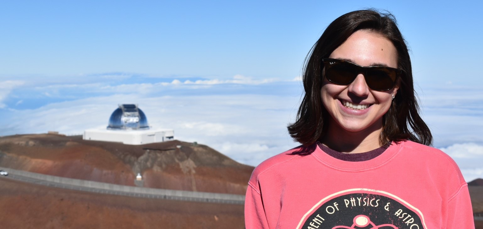Allie at Mauna Kea Observatory